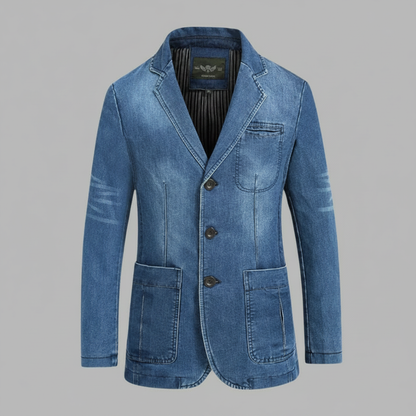 Men's Tailored Denim Blazer | Casual Stylish Jacket