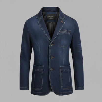 Men's Tailored Denim Blazer | Casual Stylish Jacket