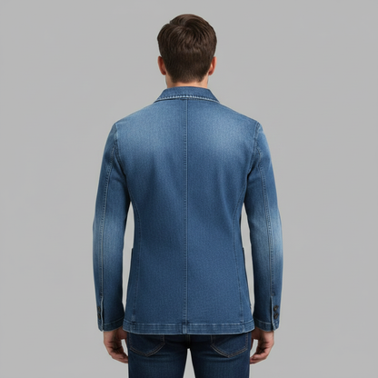 Men's Tailored Denim Blazer | Casual Stylish Jacket