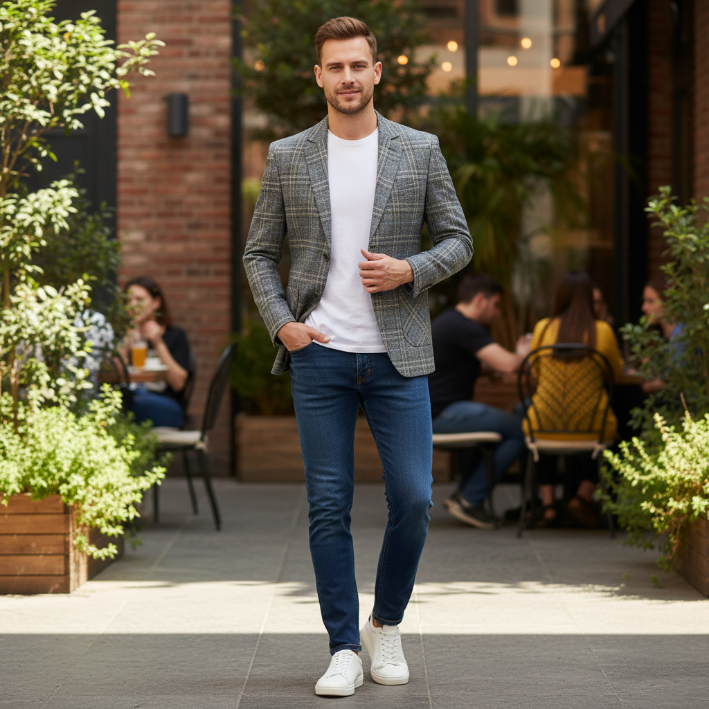 Men's Slim Fit Lightweight Blazer | Casual Sport Coat