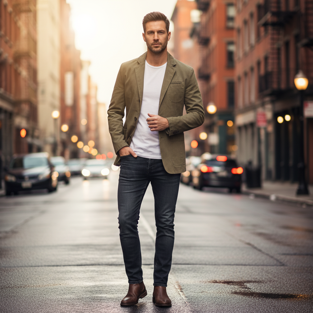 Men's Casual Blazer | Lightweight Tailored Sport Coat