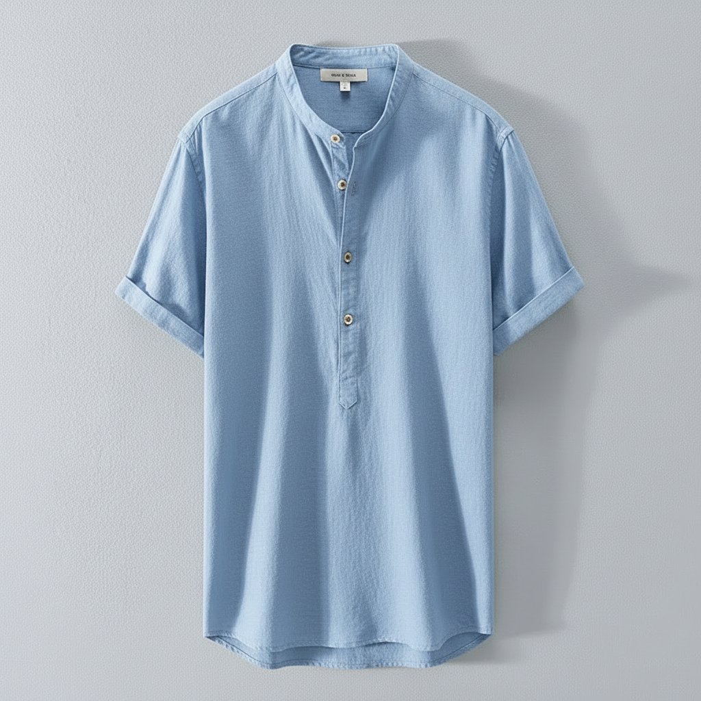 Capri Linen-Cotton Shirt | Men's Lightweight Breathable Shirt