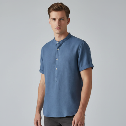 Capri Linen-Cotton Shirt | Men's Lightweight Breathable Shirt
