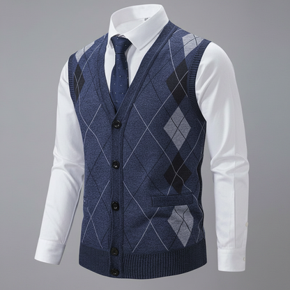 Diamond Knit Vest | Men's Sweater Vest in Tailored Fit