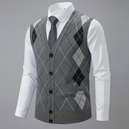 Diamond Knit Vest | Men's Sweater Vest in Tailored Fit