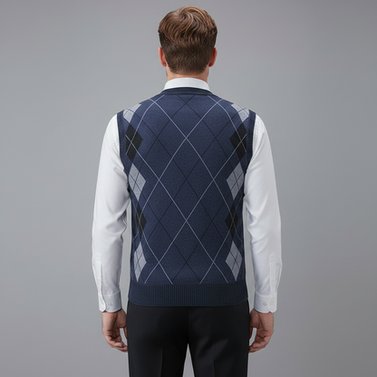Diamond Knit Vest | Men's Sweater Vest in Tailored Fit