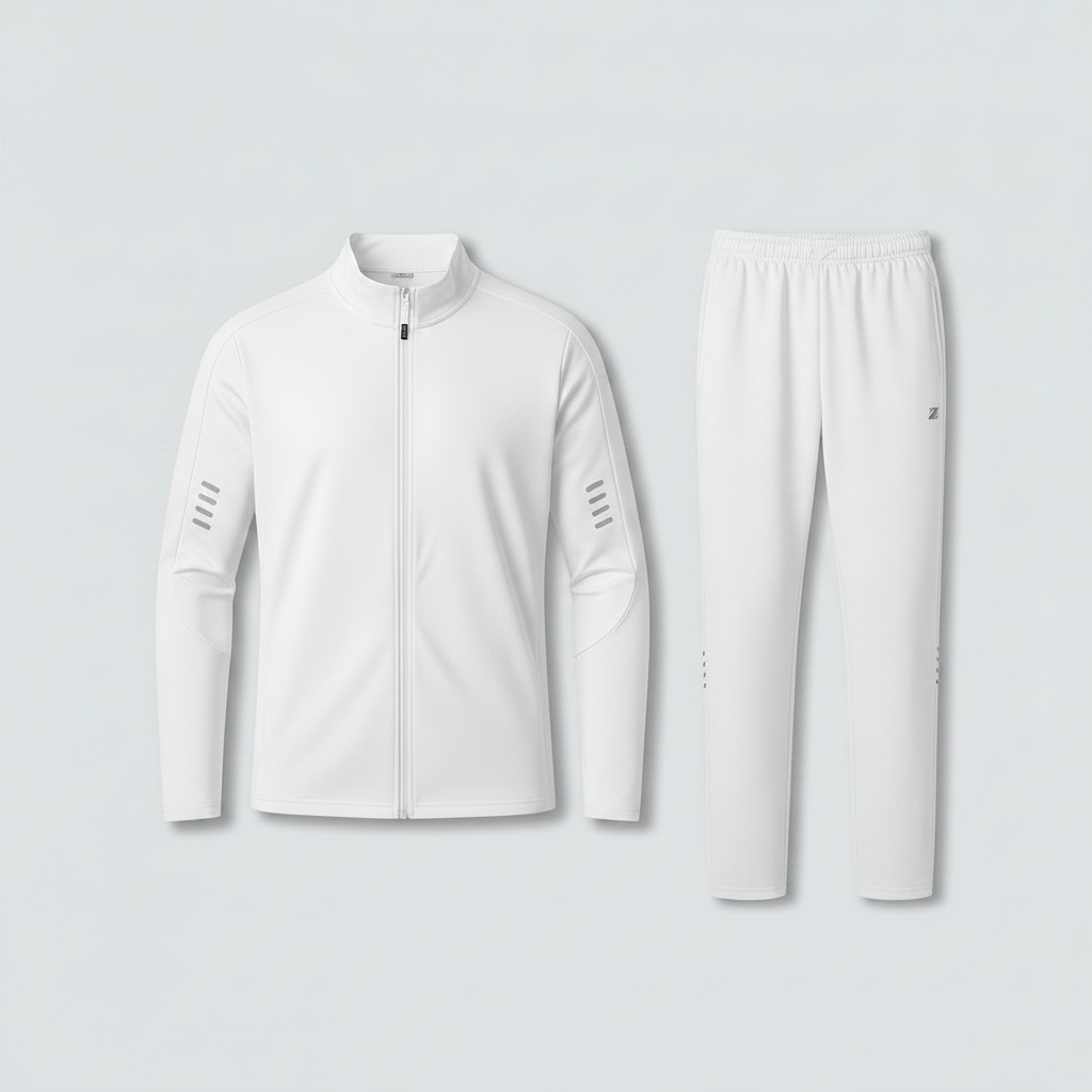 Quick-Drying White Workout Set Toby | Men's Activewear Set