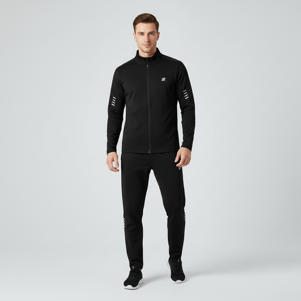 Quick-Drying White Workout Set Toby | Men's Activewear Set