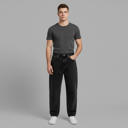 Loose Fit Wide Leg Jeans | Comfortable Men's Baggy Denim Pants