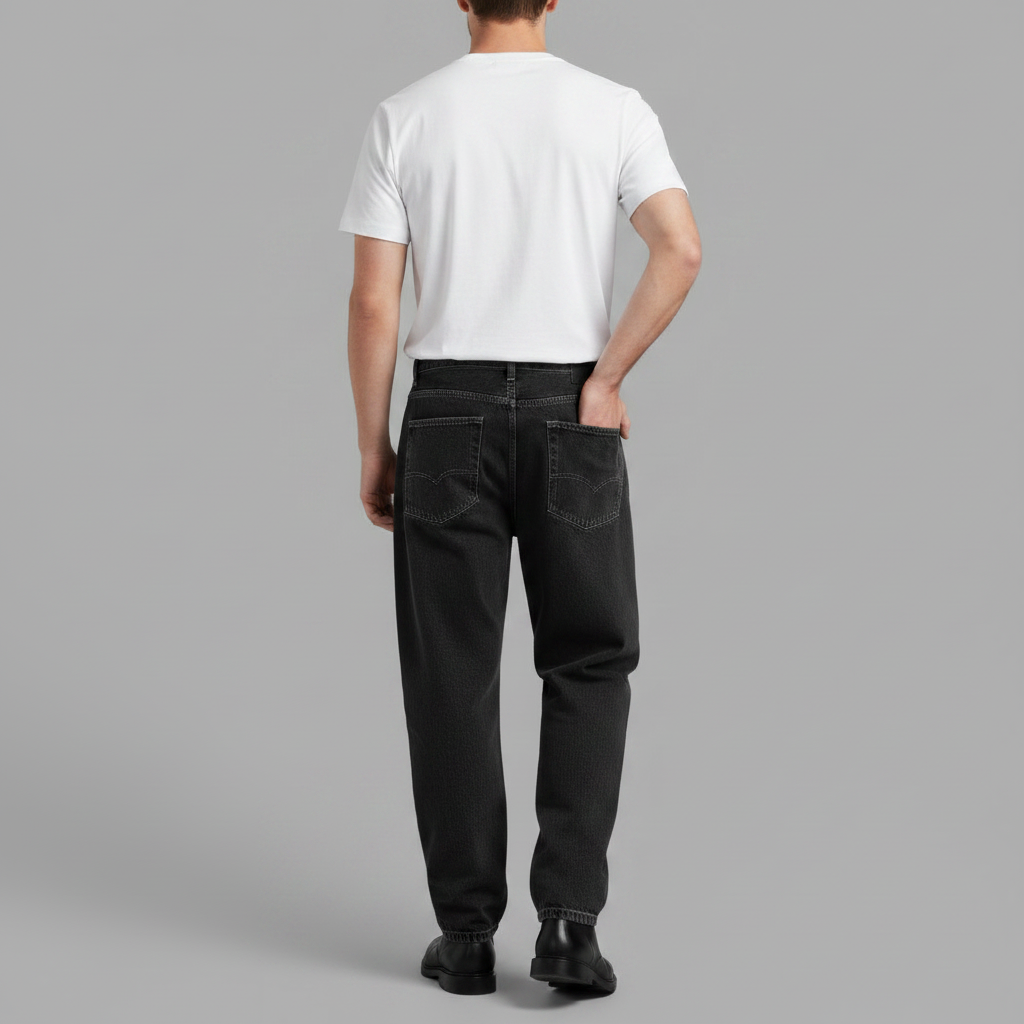 Loose Fit Wide Leg Jeans | Comfortable Men's Baggy Denim Pants