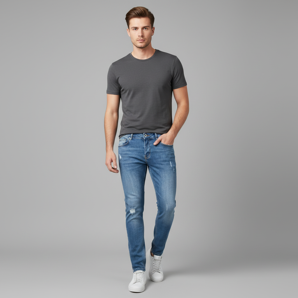 Liam Slim Fit Ripped Jeans | Men's Jeans