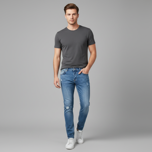 Liam Slim Fit Ripped Jeans | Men's Jeans