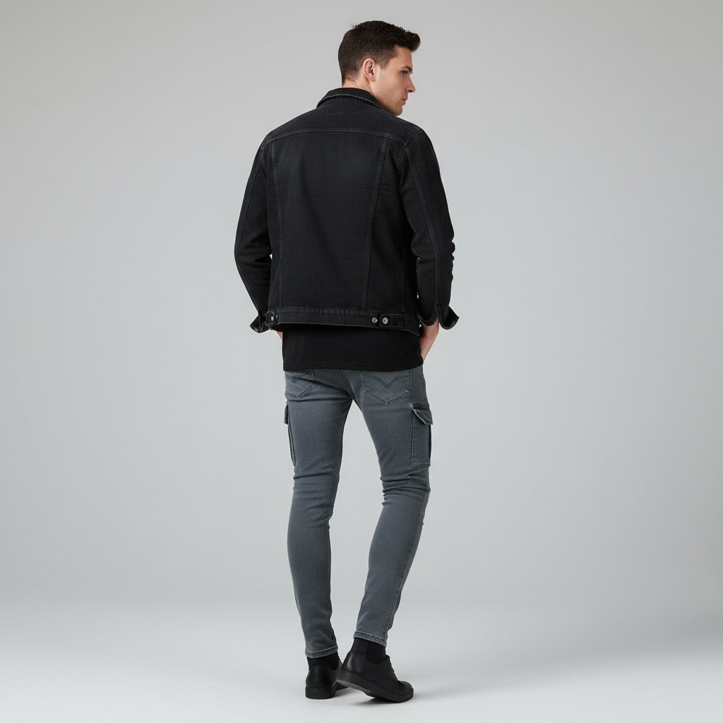 Men's Cargo Jeans | Multi-Pocket Durable Fit for All Seasons