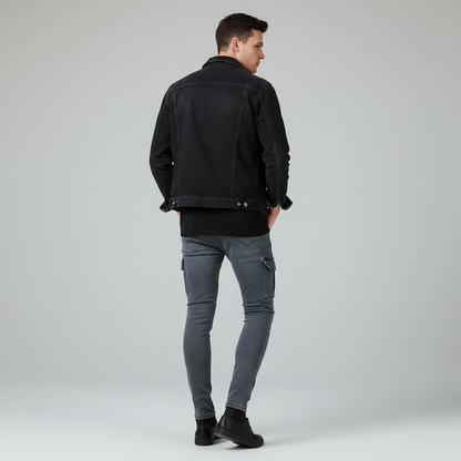 Men's Cargo Jeans | Multi-Pocket Durable Fit for All Seasons