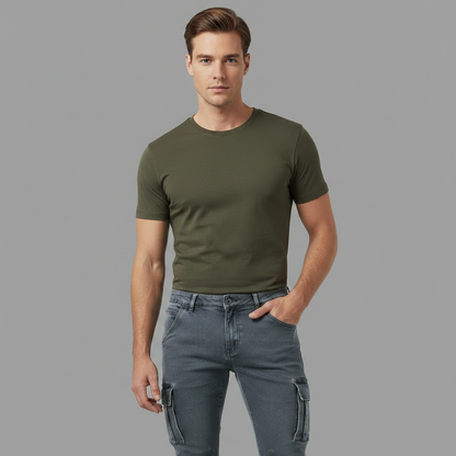 Men's Cargo Jeans | Multi-Pocket Durable Fit for All Seasons