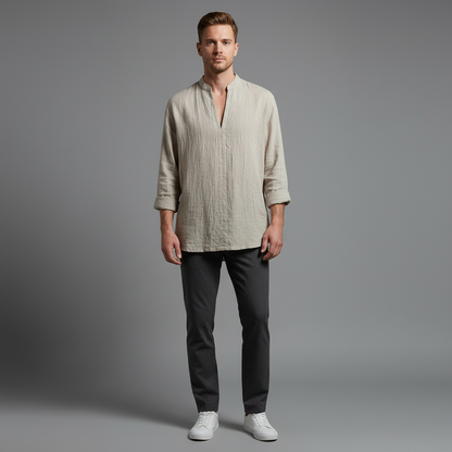 Men's Linen Shirt | Lightweight Summer Casual Shirt