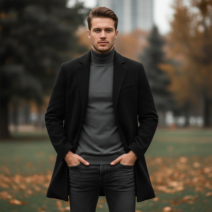 Maxwell Wool Coat | Men's Overcoat for Winter
