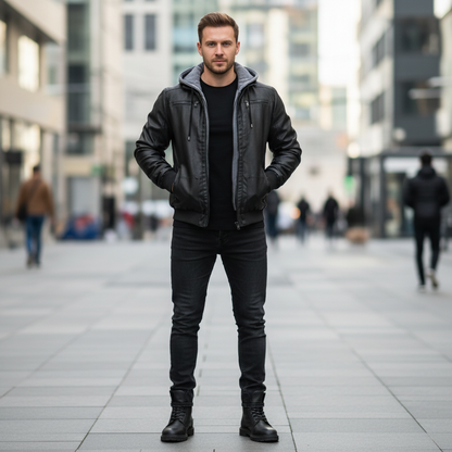 Men's Bomber Jacket with Hood | Men's Winter Jackets