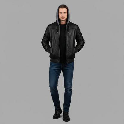 Men's Bomber Jacket with Hood | Men's Winter Jackets