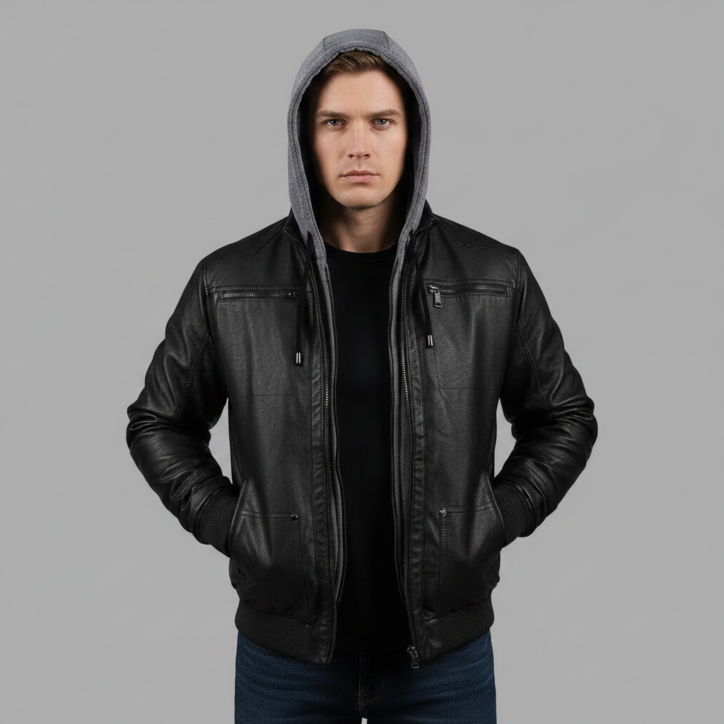 Men's Bomber Jacket with Hood | Men's Winter Jackets