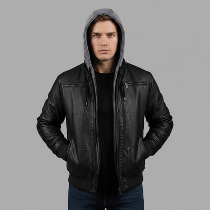 Men's Bomber Jacket with Hood | Men's Winter Jackets
