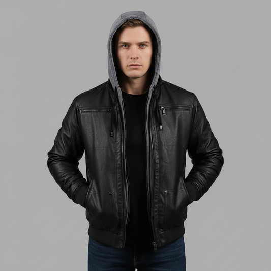 Men's Bomber Jacket with Hood | Men's Winter Jackets