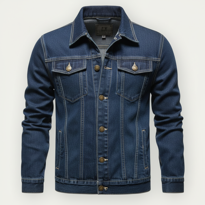 Men's Denim Jacket | Classic Trucker Cut Casual Outerwear
