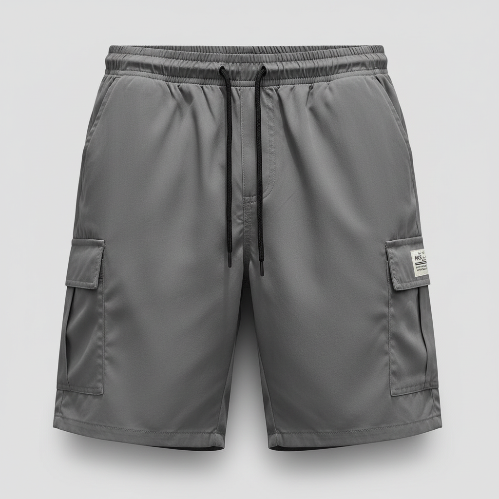 Men's Drawstring Cargo Shorts | Relaxed Fit Above Knee
