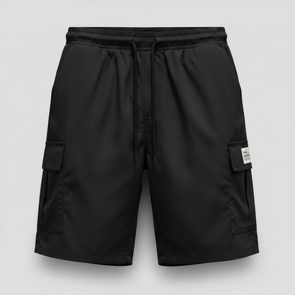Men's Drawstring Cargo Shorts | Relaxed Fit Above Knee
