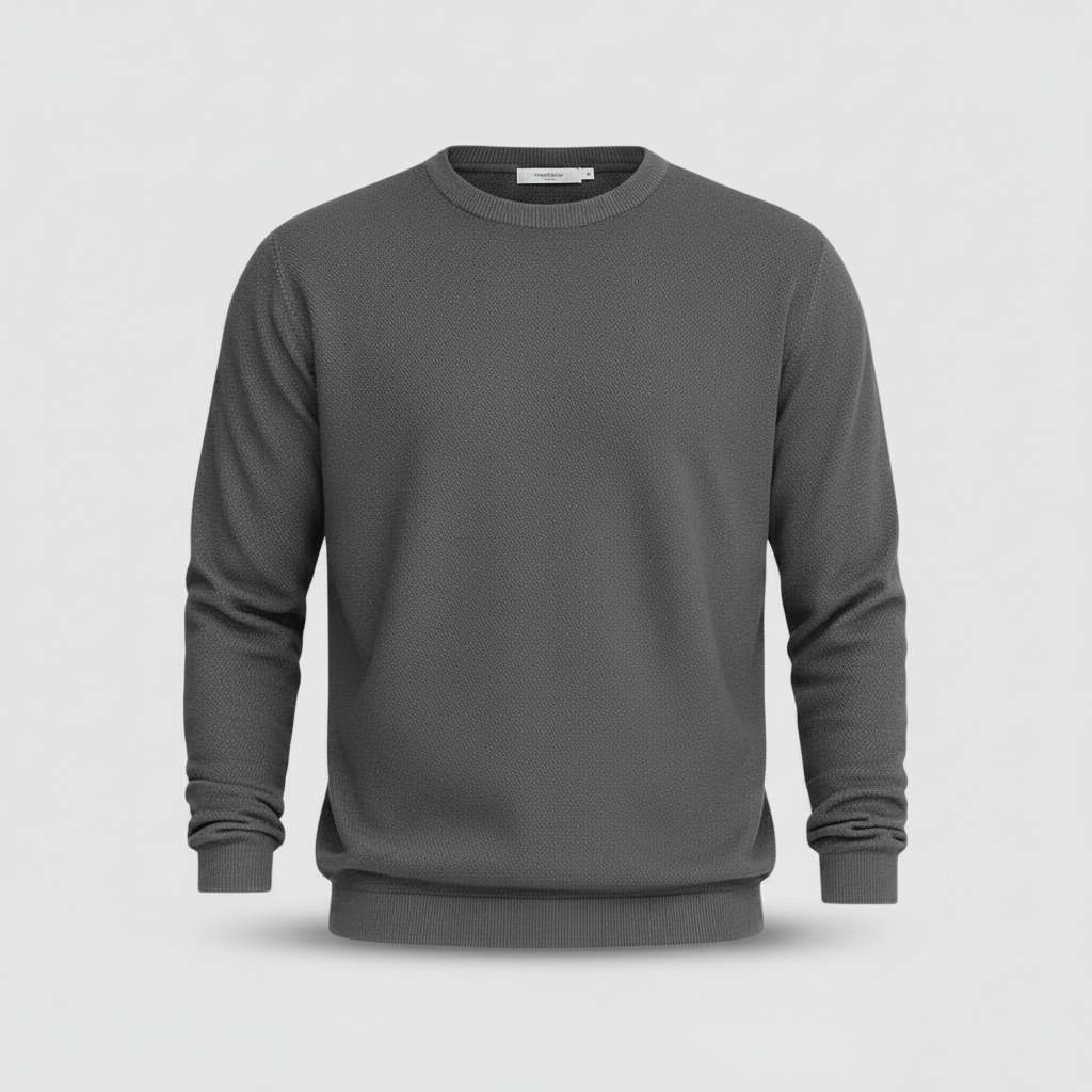 Men's Lightweight Knit Crew Neck Sweater | Casual Fashion