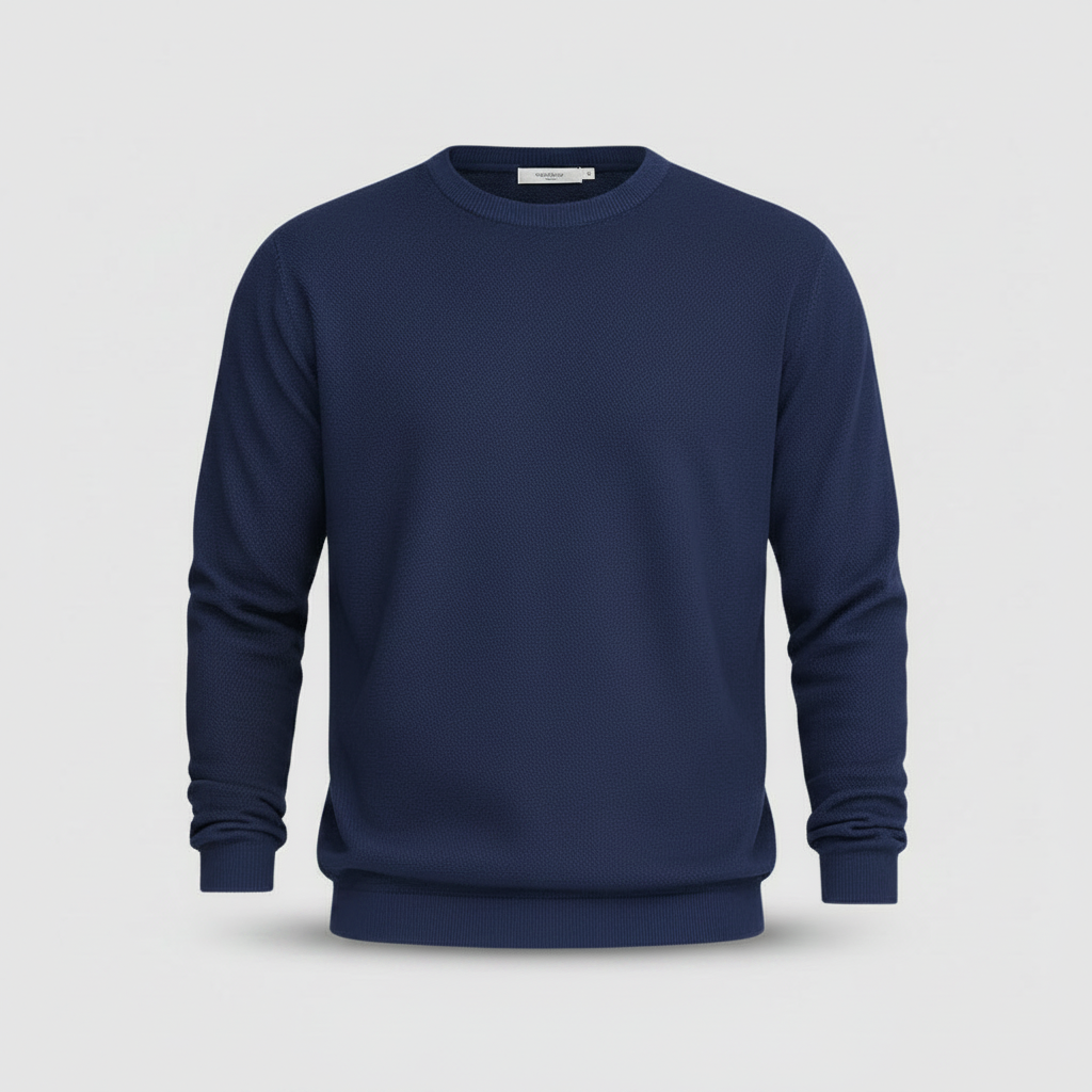 Men's Lightweight Knit Crew Neck Sweater | Casual Fashion