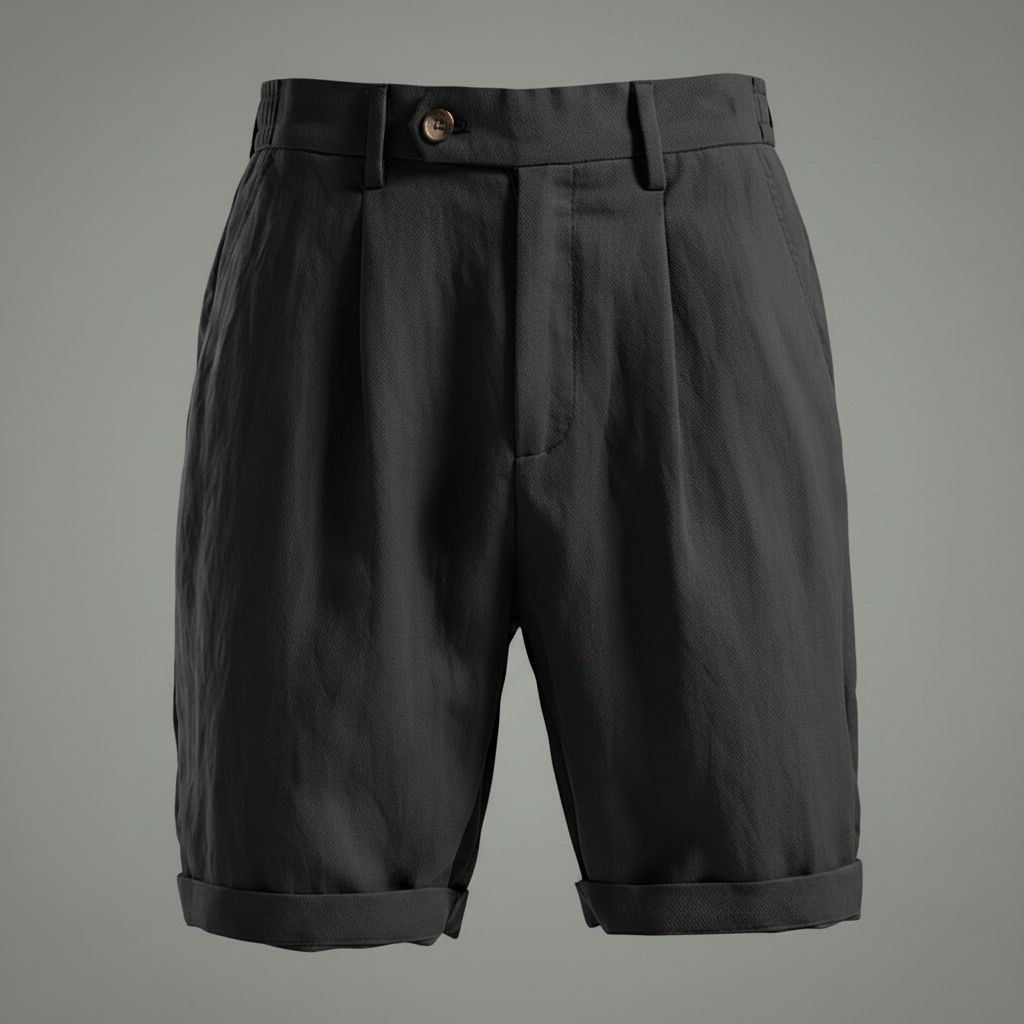 Men's Pleated Chino Shorts | Lightweight Casual Wear