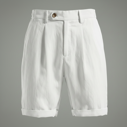 Men's Pleated Chino Shorts | Lightweight Casual Wear