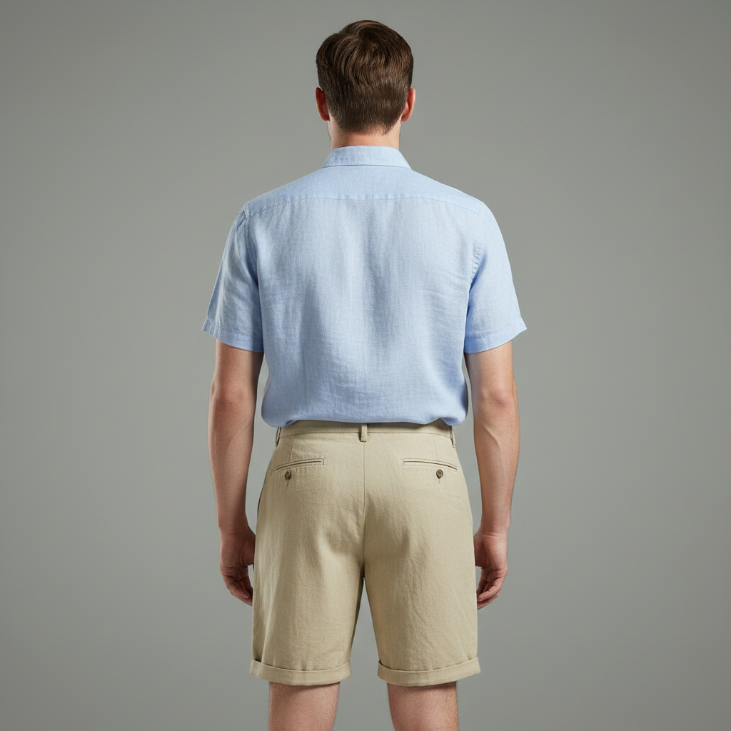 Men's Pleated Chino Shorts | Lightweight Casual Wear