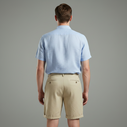 Men's Pleated Chino Shorts | Lightweight Casual Wear