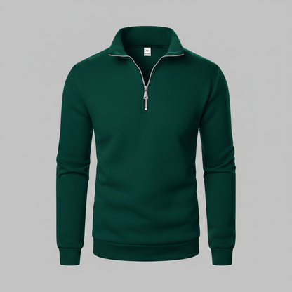 Men's Quarter-Zip Sweatshirt with Stand Collar | Men's Sweatshirt