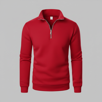 Men's Quarter-Zip Sweatshirt with Stand Collar | Men's Sweatshirt
