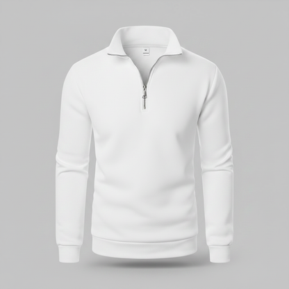 Men's Quarter-Zip Sweatshirt with Stand Collar | Men's Sweatshirt