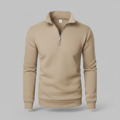 Men's Quarter-Zip Sweatshirt with Stand Collar | Men's Sweatshirt
