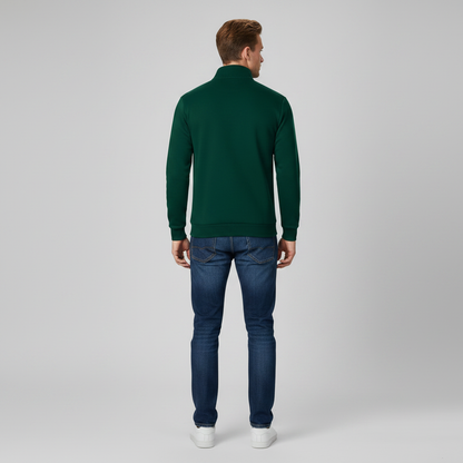 Men's Quarter-Zip Sweatshirt with Stand Collar | Men's Sweatshirt