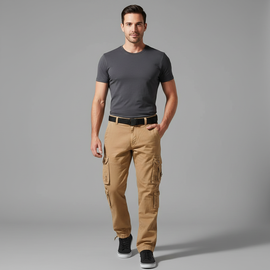 Men's Relaxed Fit Cargo Trousers | Men's Cargo Pants