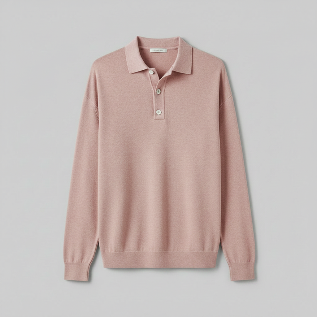 Men's Classic Long Sleeve Polo Shirt | Casual Polo Shirts