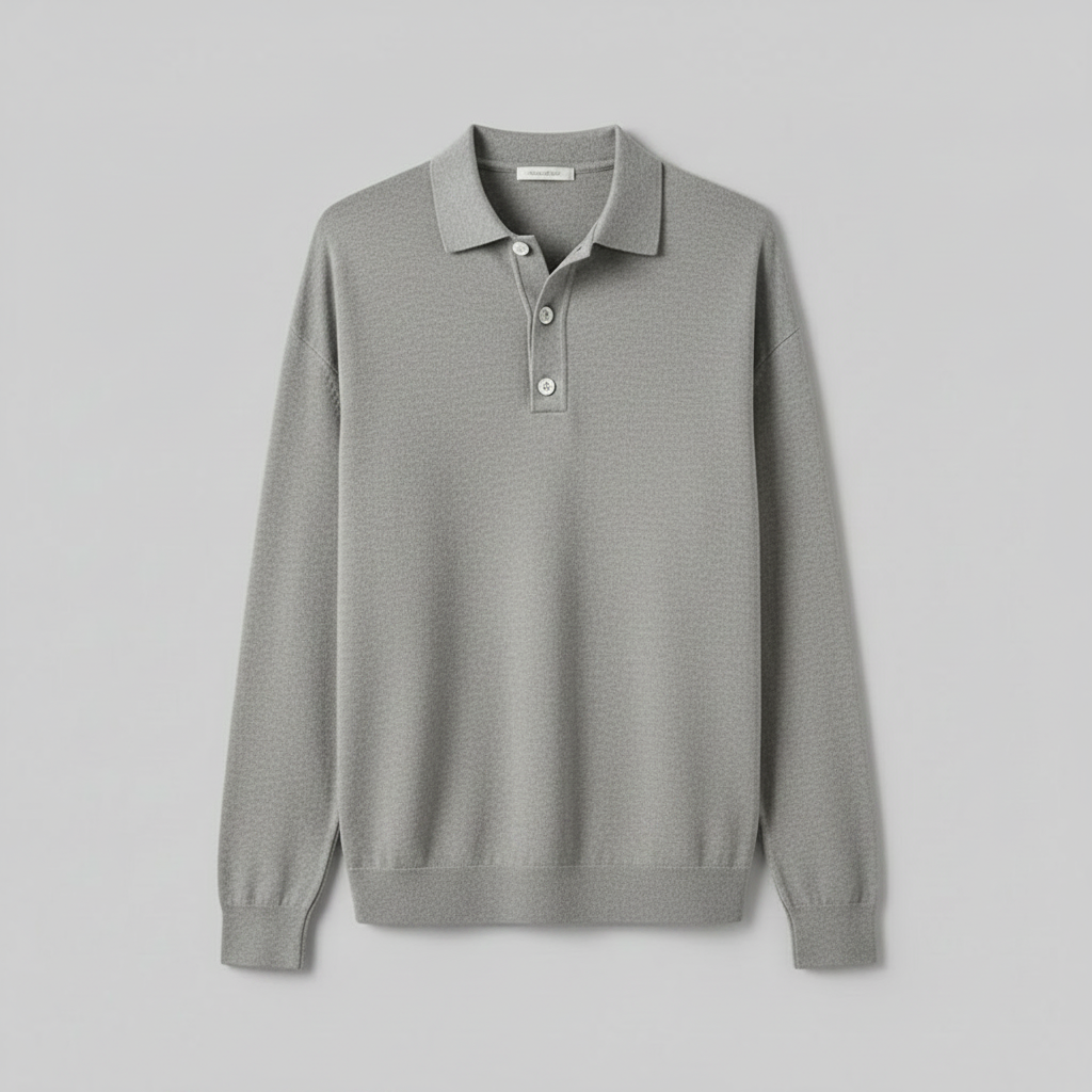 Men's Classic Long Sleeve Polo Shirt | Casual Polo Shirts
