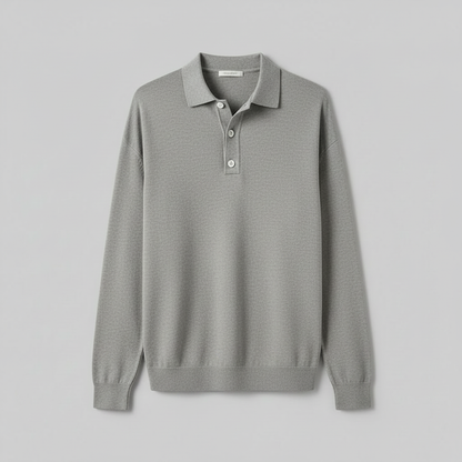 Men's Classic Long Sleeve Polo Shirt | Casual Polo Shirts