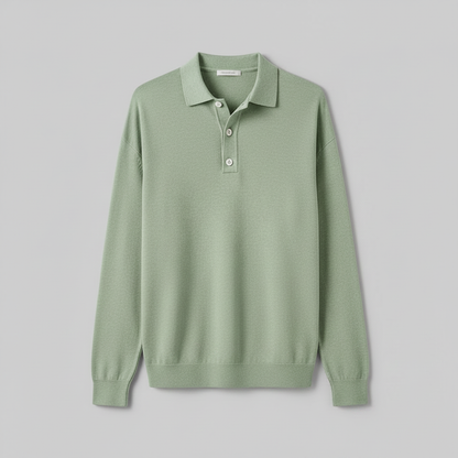 Men's Classic Long Sleeve Polo Shirt | Casual Polo Shirts