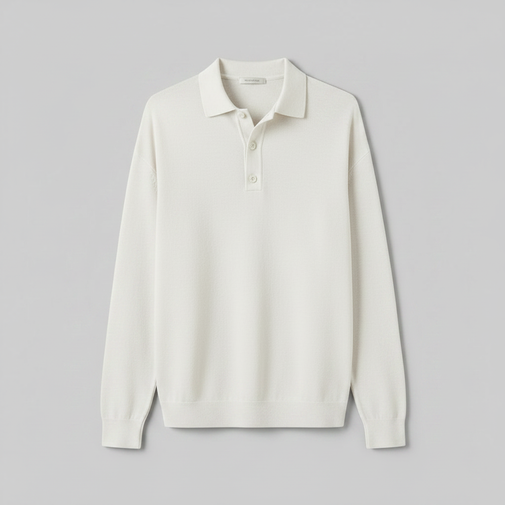 Men's Classic Long Sleeve Polo Shirt | Casual Polo Shirts