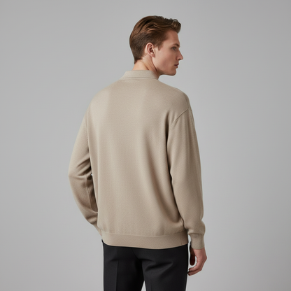 Men's Classic Long Sleeve Polo Shirt | Casual Polo Shirts