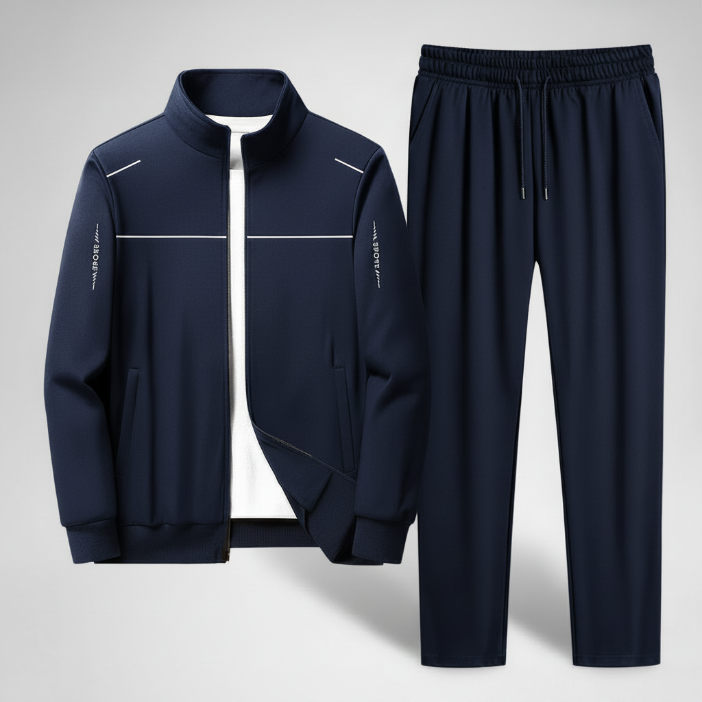 Men's Tracksuit Set | Polyester Jacket and Pants