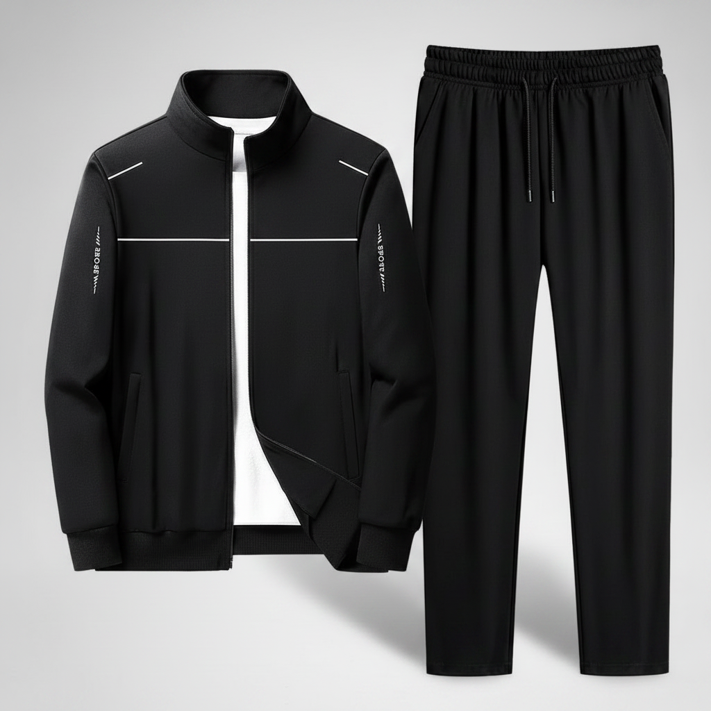 Men's Tracksuit Set | Polyester Jacket and Pants