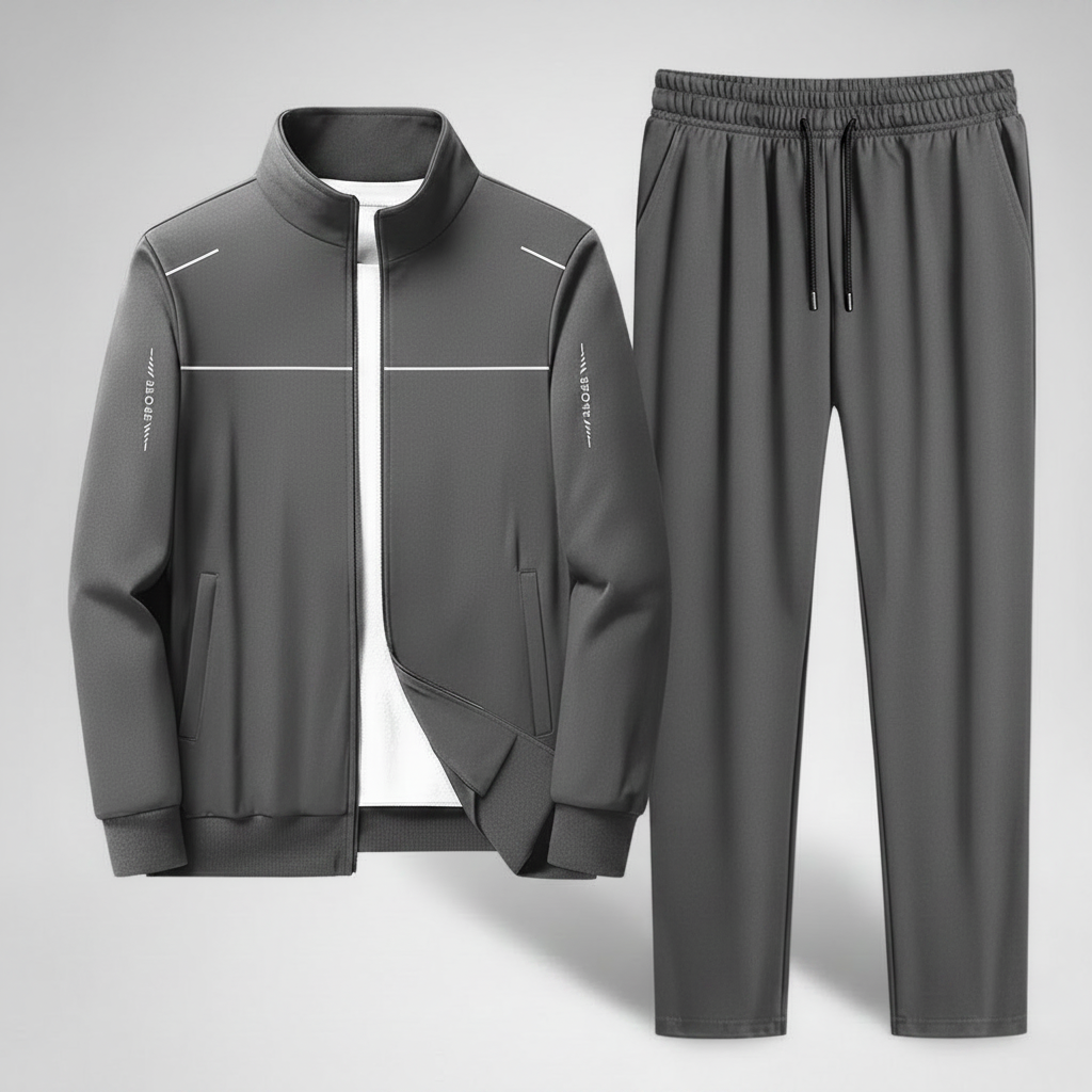 Men's Tracksuit Set | Polyester Jacket and Pants